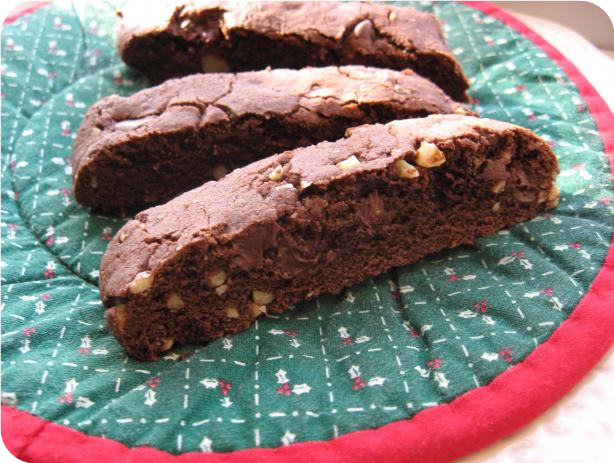 Double Chocolate Walnut Biscotti