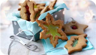 Stained glass window biscuits
