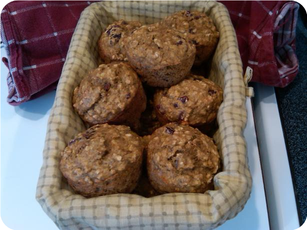Healthy Banana-Oatmeal-Craisin Muffins - Ww Points Plus = 4