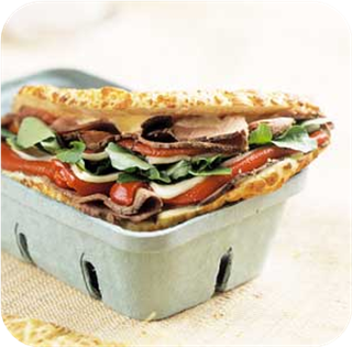 Roast Beef and Red Pepper Sandwiches