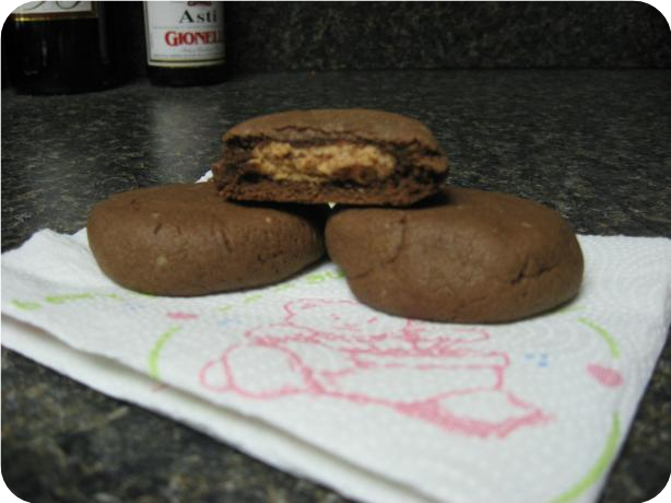 Chocolate Cookies With Creamy Peanut Butter Filling