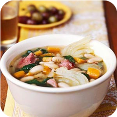 Tuscan Bean Soup with Spinach
