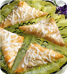Glazed fruit turnovers 
