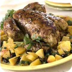 Roasted chicken with citrus salsa 