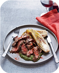 Grilled Skirt Steak with Salsa Verde