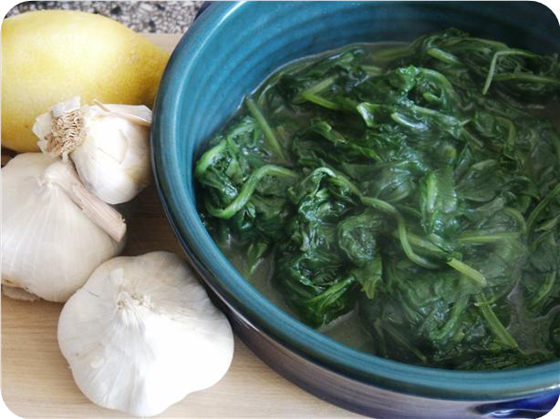 Stir-Fried Spinach With Garlic and Lemon Zest