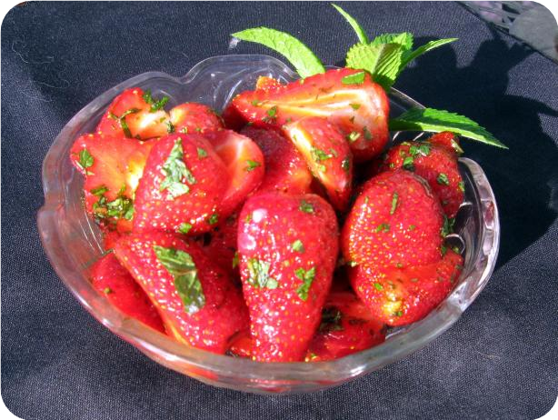 Lightly Peppered Strawberries