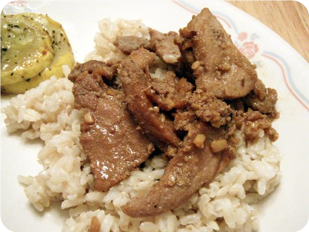 Sauteed Pork With Ginger &amp; Garlic