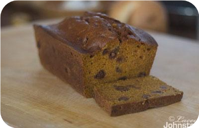 Pumpkin Chocolate Chip Bread
