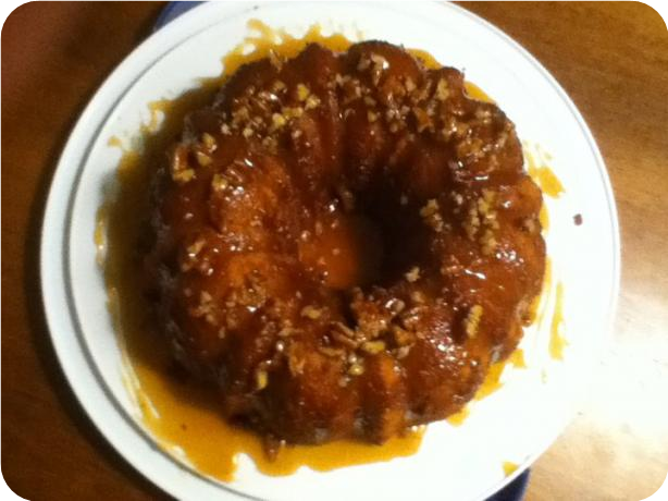 Caramel Pecan Pound Cake