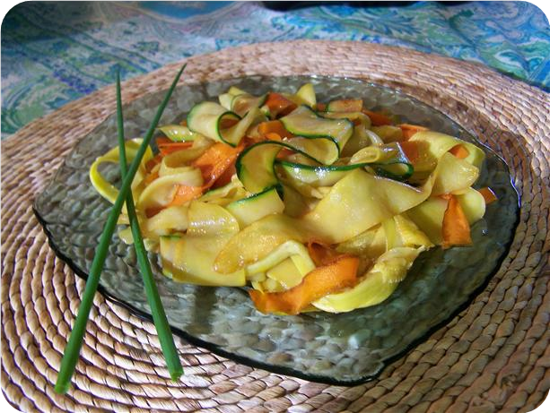 Sesame Vegetable Ribbons