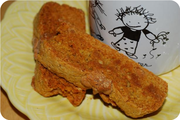 Power Peanut Butter Biscotti