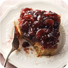 Pumpkin-Cherry Upside-Down Cake 