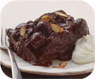Black forest bread pudding 