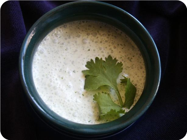 Mama's Cilantro Cream Sauce