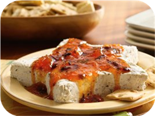 Apricot-Chipotle-Cream Cheese Star