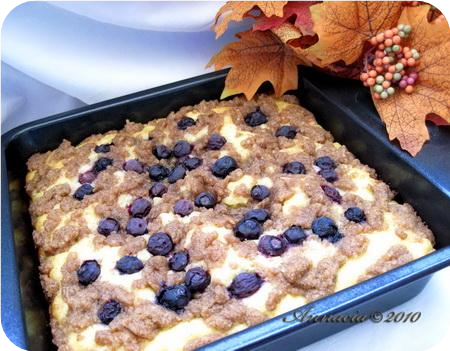 Alaskan Blueberry Coffee Cake