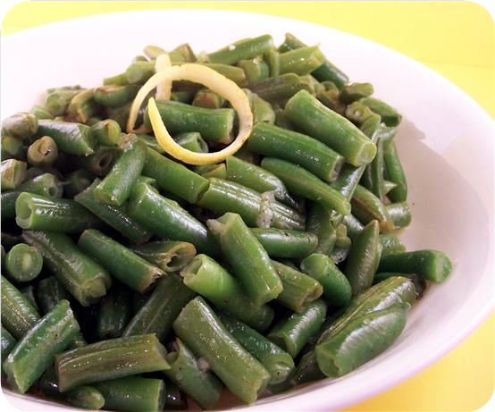 Ridiculously Easy Lemony Green Beans