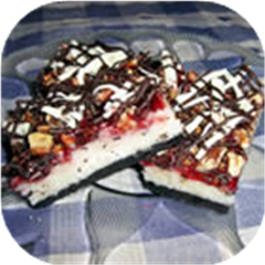 Raspberry Coconut Layer Bars