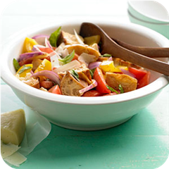 Greek-style steak & tomato salad 