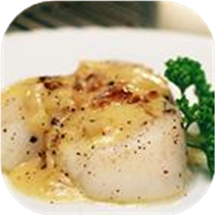 Scallops with White Wine Sauce I