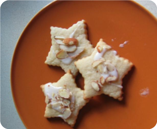Lemon Cream Cheese Star Cookies