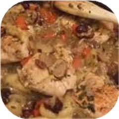 Chicken with Sausage and Dried Fruit