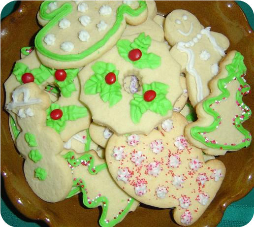Elaine's Holiday Cut out Sugar Cookies - Christmas