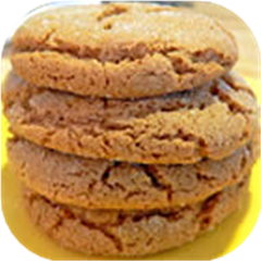 Crackle Top Molasses Cookies