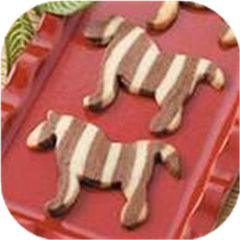 Zebra Butter Cookies