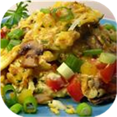 Extreme Veggie Scrambled Eggs