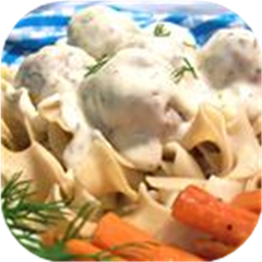 Danish Meatballs with Dill Sauce
