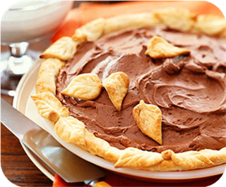 Caramel-pecan french silk pie 