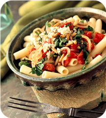 Fresh Tomato and Arugula Pasta