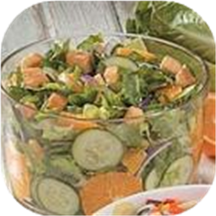 Orange Cucumber Tossed Salad