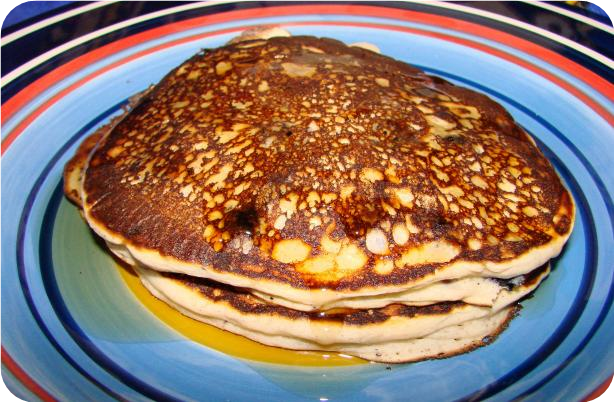 Blueberry-Sour Cream Pancakes