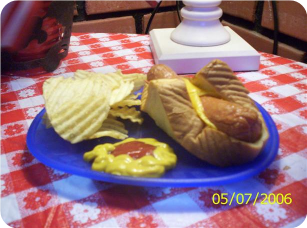 Cheesy Hot Dogs