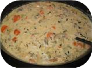 Rice Soup With Smoked Turkey
