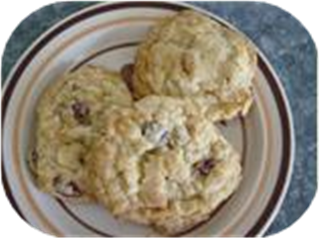 Oatmeal Cranberry Almond White Chocolate Chip Cookies