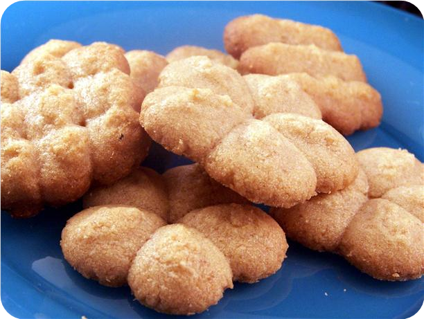 Pressed Peanut Butter Cookies