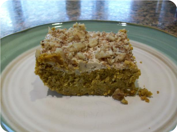 Low Carb Frosted Pumpkin Bars