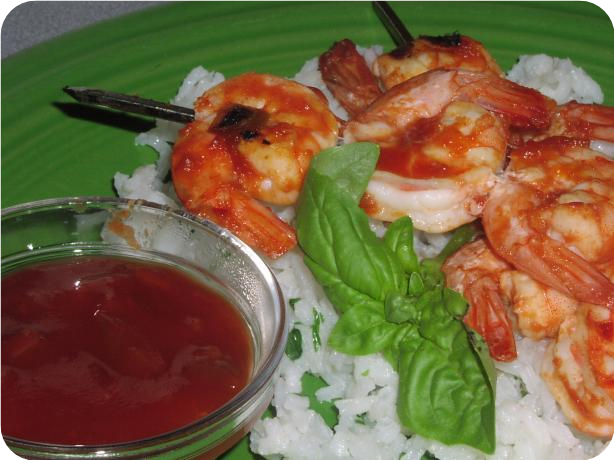 Grilled Southwest Shrimp on Skewers