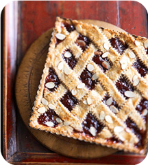 Cherry almond tart 