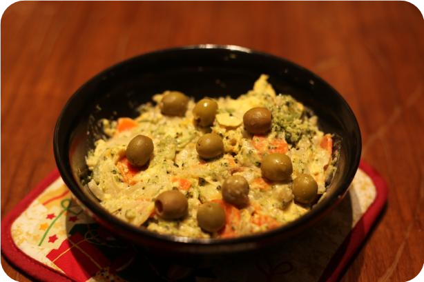 Steamed Vegetable Potato and Egg Salad