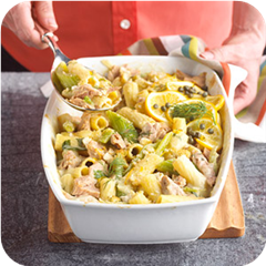 Lemony tuna and pasta 