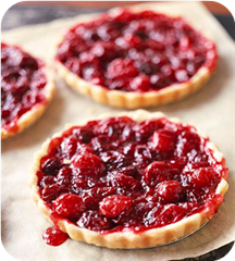 Cranberry tarts 
