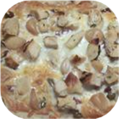 White Pizza with Roasted Garlic and Green Olives