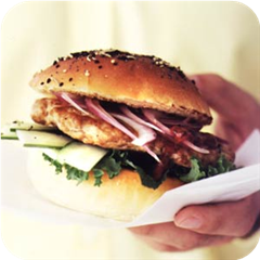 Tandoori chicken burgers 