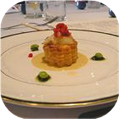 Scallops in Pastry with Lobster Sauce