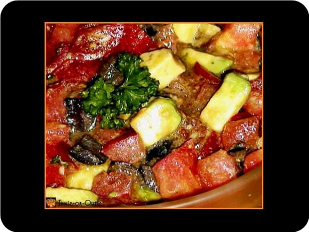 Diced Avocado-Tomato Salad With Parsley-Lemon Vinaigrette